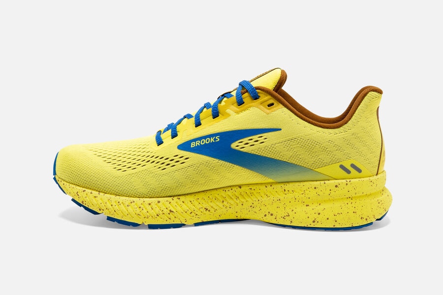 Brooks Israel Launch 8 Road Running Shoes Womens - Yellow/Blue - NWI-529740